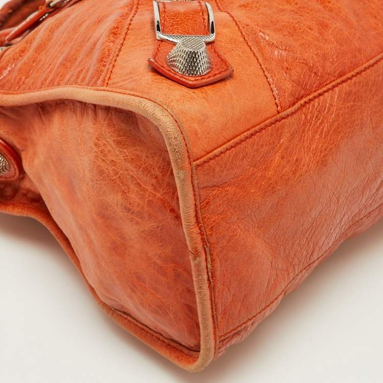 Pre Owned Balenciaga Automne Leather GSH City Tote