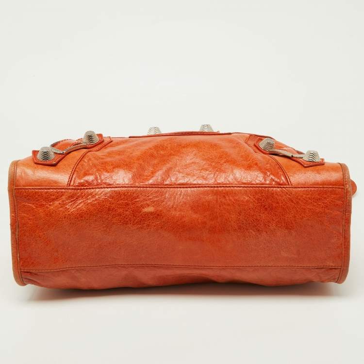 Pre Owned Balenciaga Automne Leather GSH City Tote