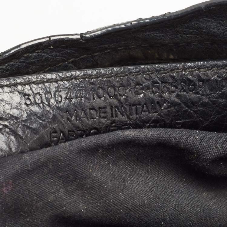 Pre Owned Balenciaga Black Leather Mini RH Classic City Bag
