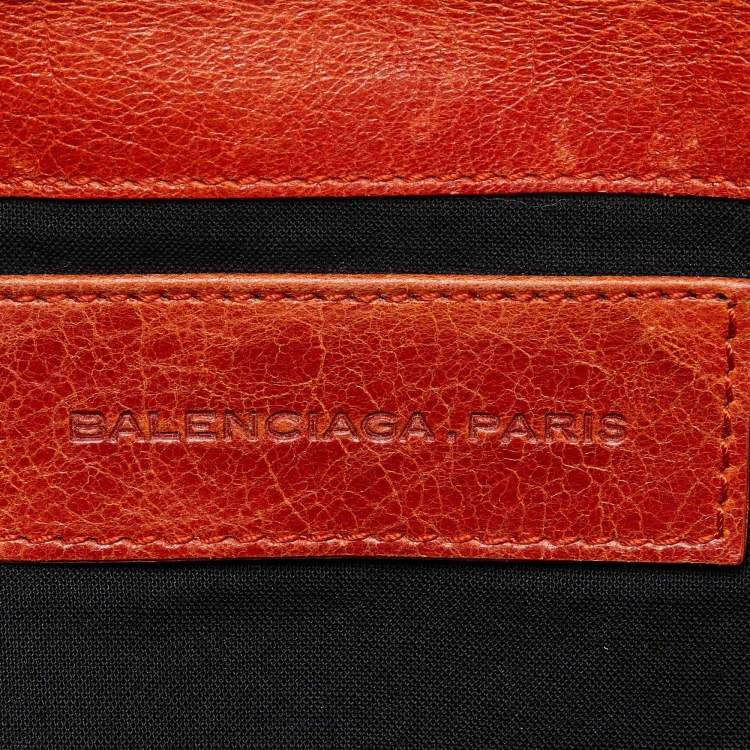 Pre Owned Balenciaga Authomne Leather Giant Brogues Covered 21 Clutch