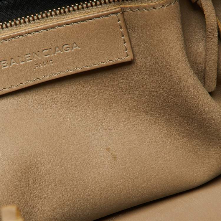 Pre Owned Balenciaga Gris Glace Leather Blackout Classic City Bag