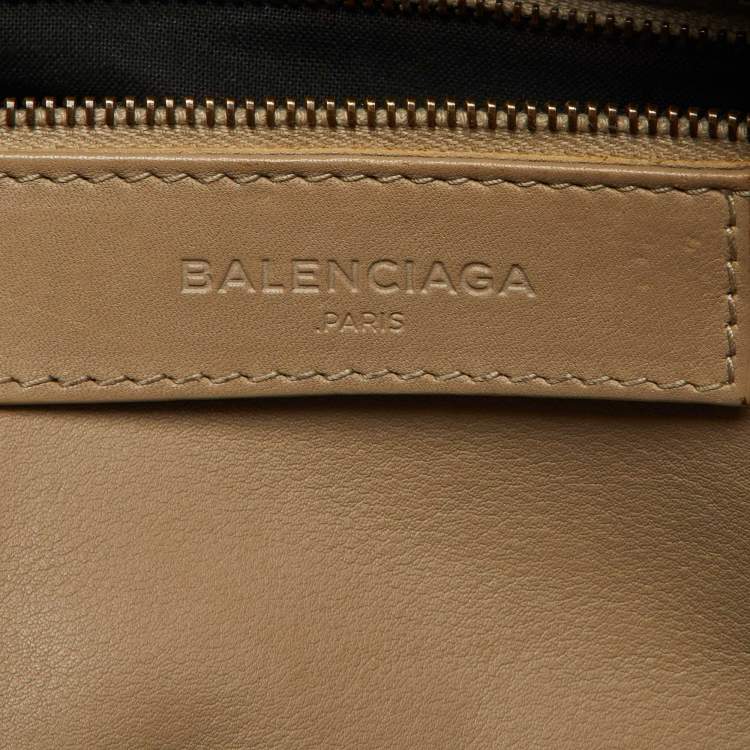 Pre Owned Balenciaga Gris Glace Leather Blackout Classic City Bag