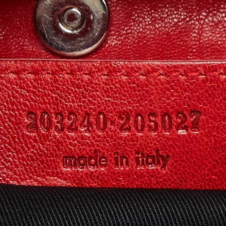Pre Owned Balenciaga Red Leather Convertible Bracelet Bag