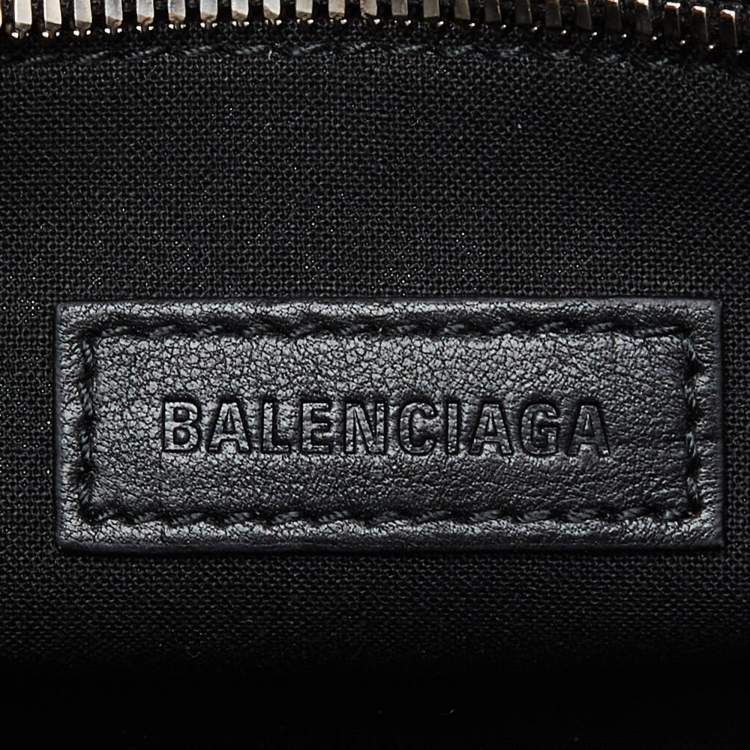 Pre Owned Balenciaga Black BB Monogram Canvas XS Neo Cagole Bag