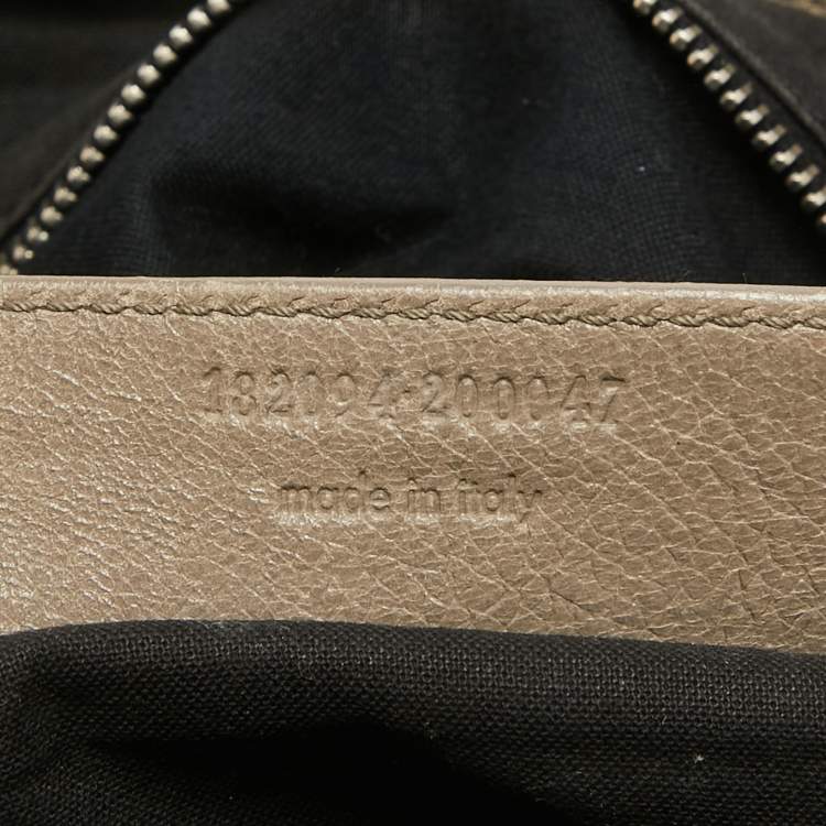 Pre Owned Balenciaga Beige Leather Studded Sac Clous Motorcycle Bag