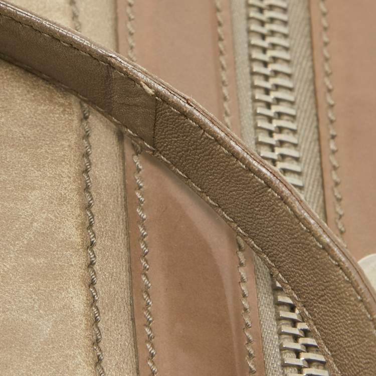 Pre Owned Balenciaga Beige Leather Studded Sac Clous Motorcycle Bag