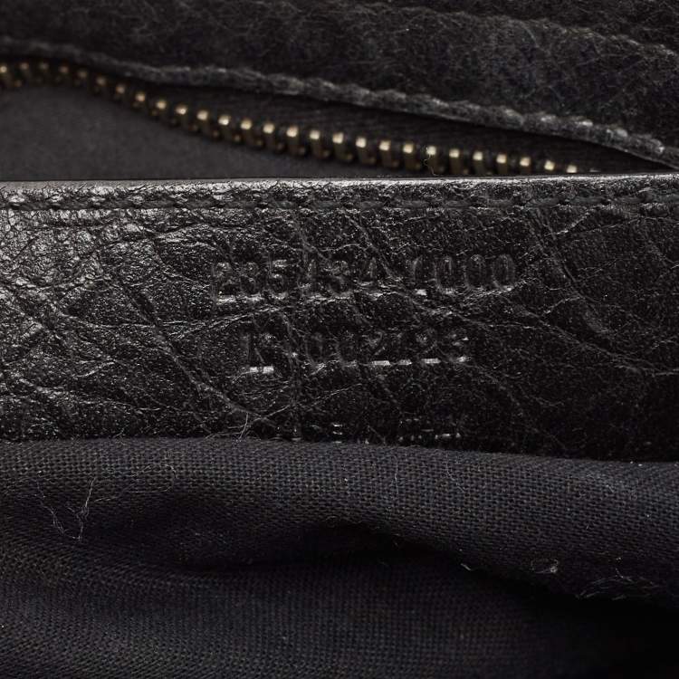 Pre Owned Balenciaga Black Leather RGH Town Bag
