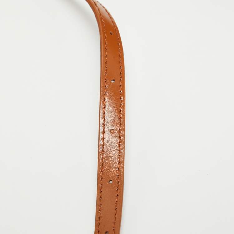 Pre Owned Balenciaga Brown Leather Medium Hourglass Top Handle Bag