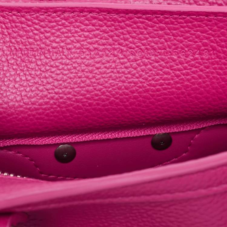 Pre Owned Balenciaga Pink Leather Mini Neo Classic Bag