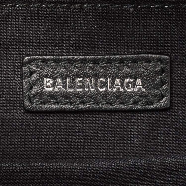 Pre Owned Balenciaga Black/White Faux Fur Small Everyday Backpack