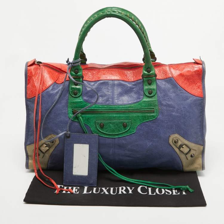 Pre Owned Balenciaga Multicolor Leather RH Work Tote
