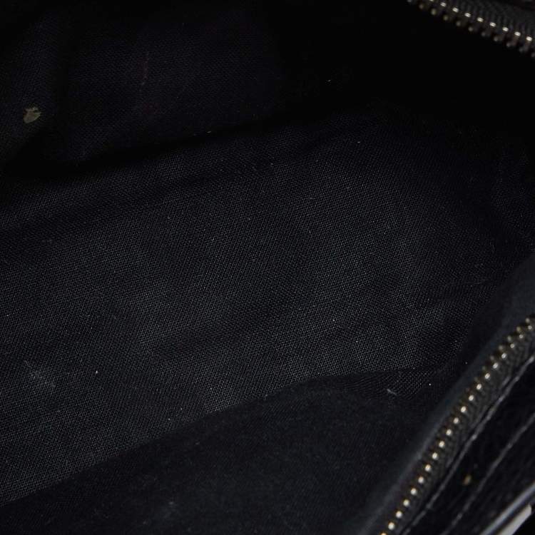 Pre Owned Balenciaga Black Leather Mini City Bag