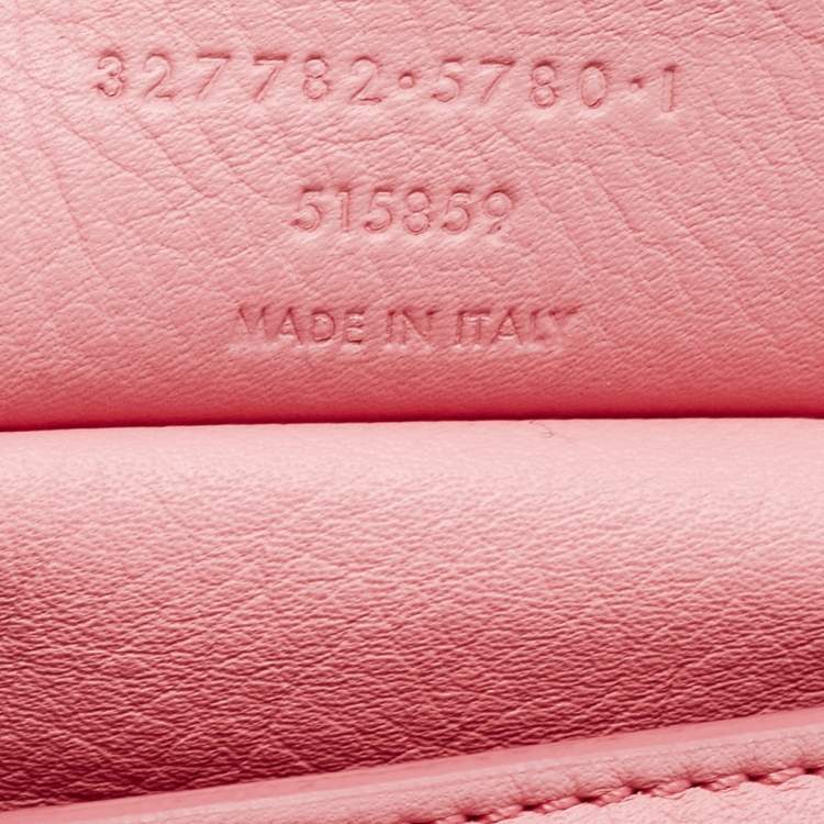 Pre Owned Balenciaga Pink Leather Papier Sight Clutch