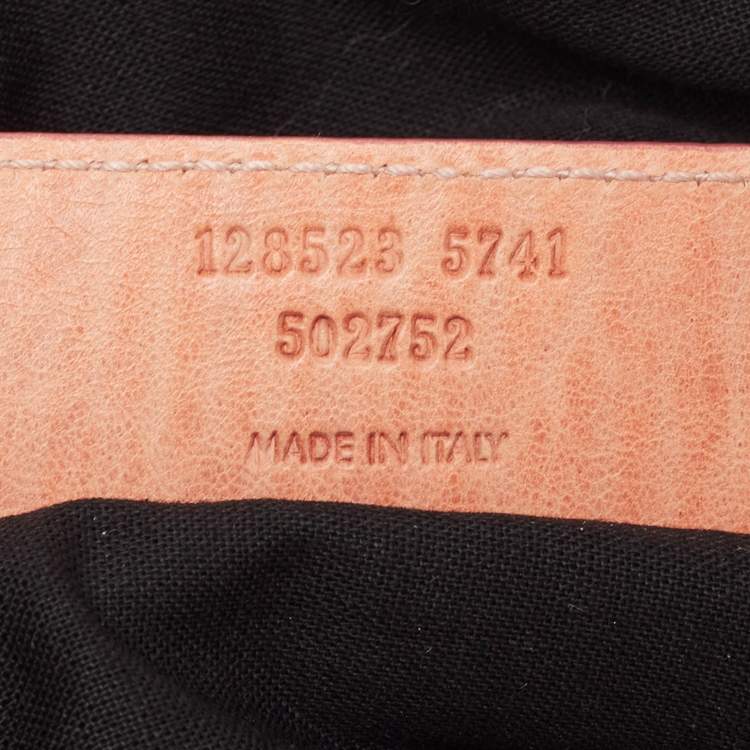 Pre Owned Balenciaga Peach Leather RH Twiggy Bag