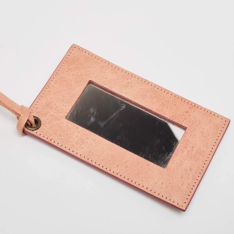 Pre Owned Balenciaga Peach Leather RH Twiggy Bag