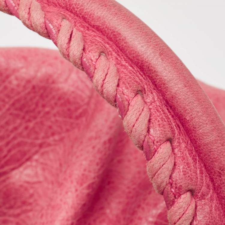Pre Owned Balenciaga Pink Leather GGH Part Time Tote