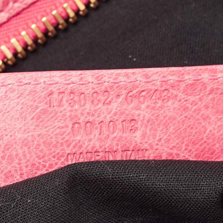 Pre Owned Balenciaga Pink Leather GGH Part Time Tote