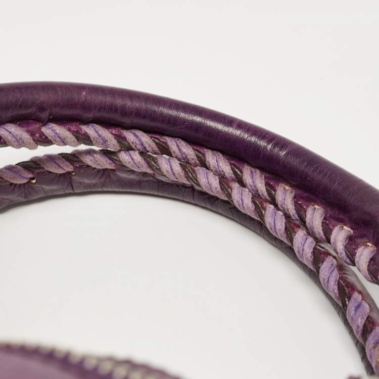 Pre Owned Balenciaga Ultraviolet Leather GSH RTT Bag