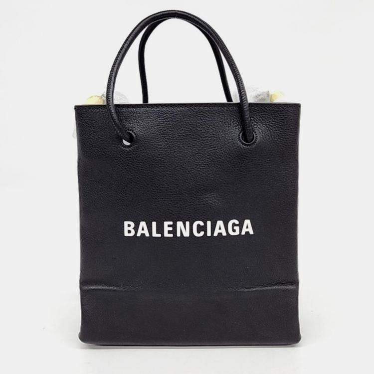 Balenciaga Black Leather XXS Shopping Tote Bag Balenciaga TLC