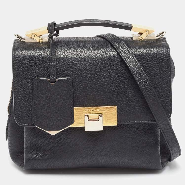 Pre Owned Balenciaga Black Leather Le Dix Cartable Top Handle Bag