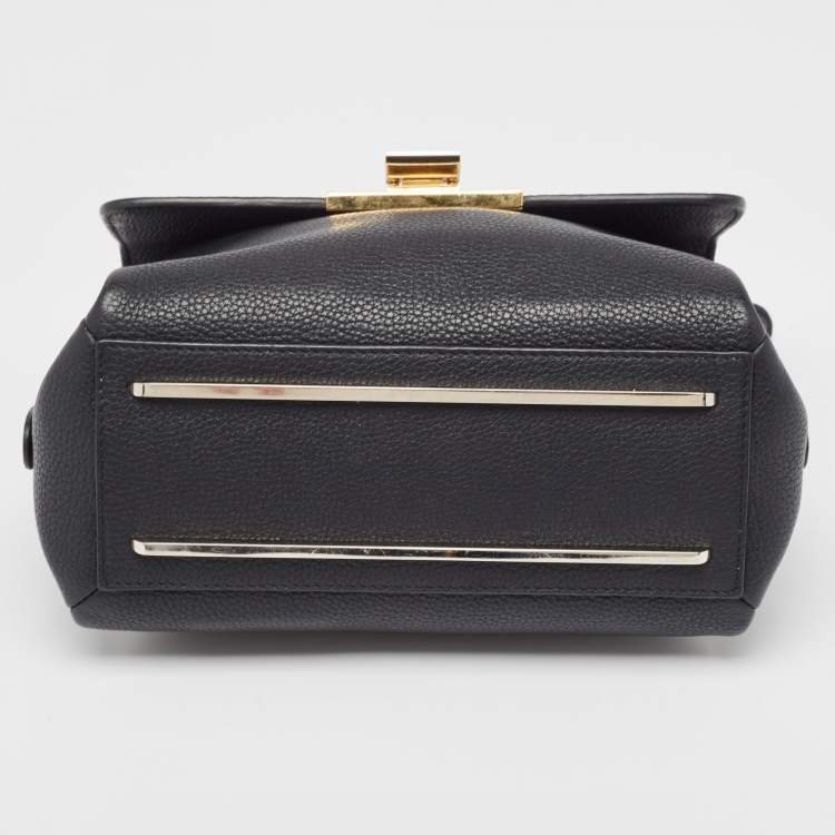 Pre Owned Balenciaga Black Leather Le Dix Cartable Top Handle Bag