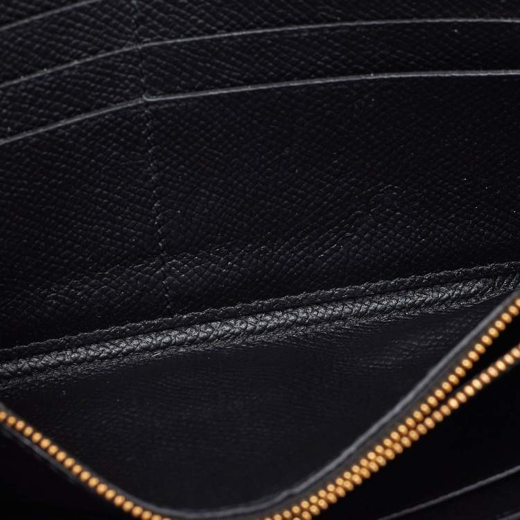 Pre Owned Balenciaga Black Leather Everyday Wallet on Chain