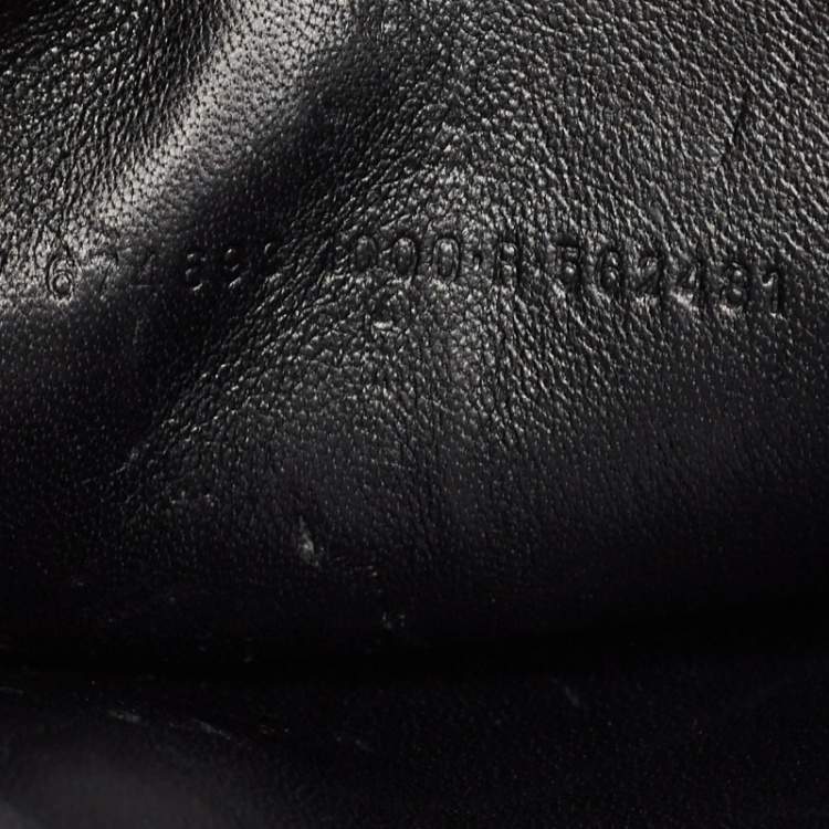 Pre Owned Balenciaga Black Croc Embossed Leather Small Gossip Shoulder Bag