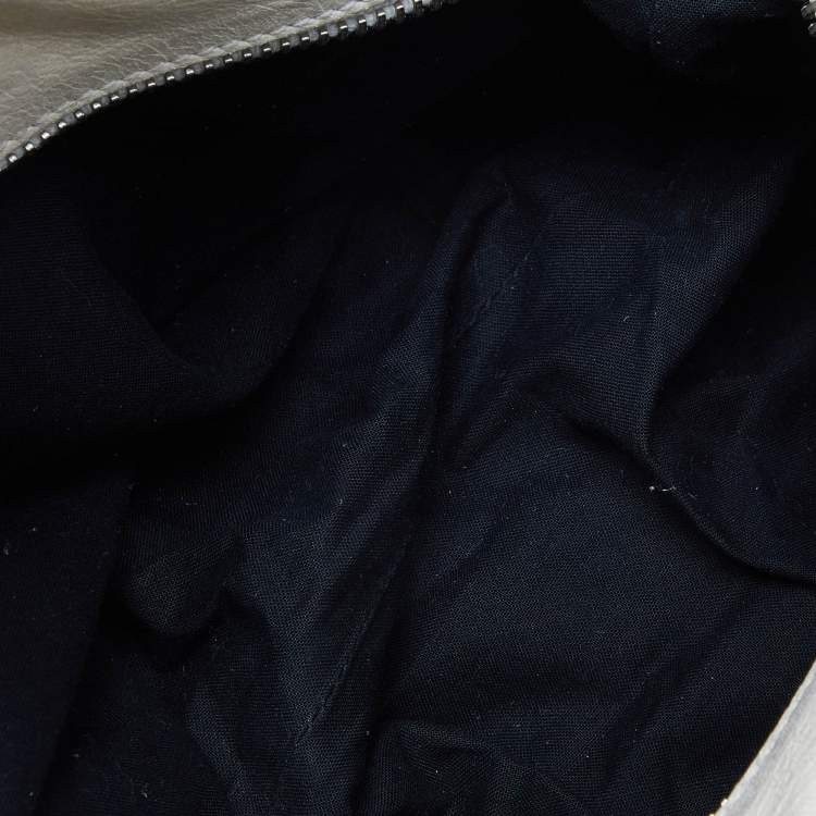 Pre Owned Balenciaga Multicolor Printed Nylon and Leather GSH Brief Bag