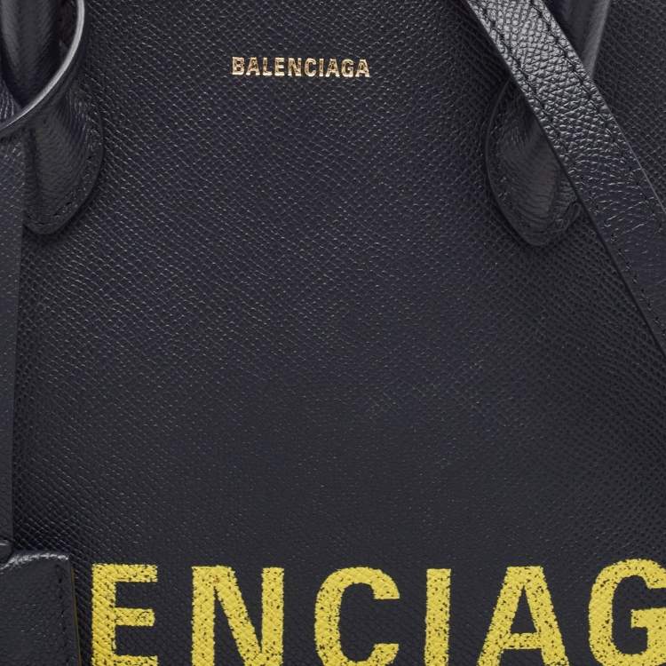 Pre Owned Balenciaga Navy Blue Leather Small Ville Bag