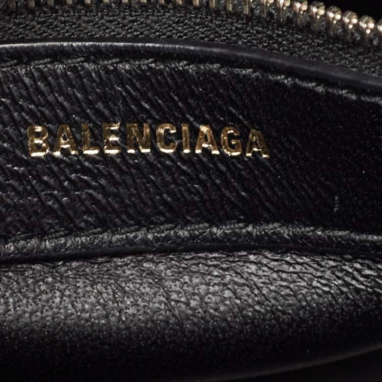 Pre Owned Balenciaga Navy Blue Leather Small Ville Bag