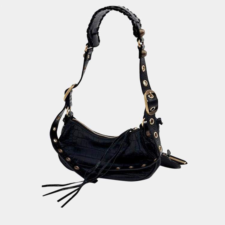 Balenciaga Black Leather Le Cagole XS Shoulder Bag