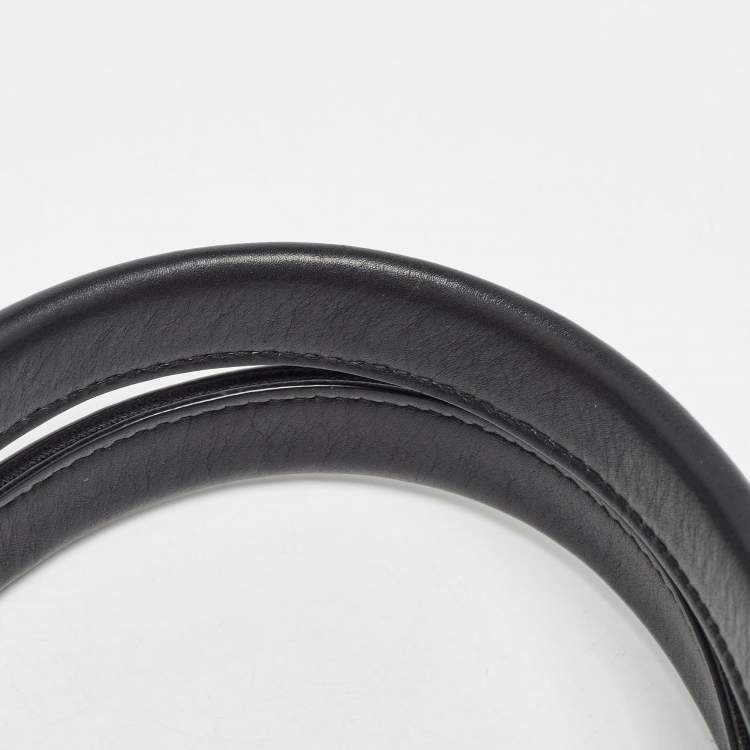 Pre Owned Balenciaga Beige/Black Canvas and Leather M Navy Cabas Tote