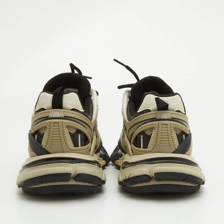 Pre Owned Balenciaga Multicolor Faux Leather and Mesh Track 2 Sneakers Size 38
