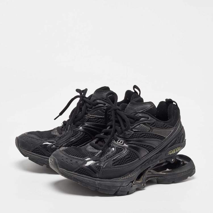Balenciaga Black Mesh and Faux Leather Xpander Sneakers Size