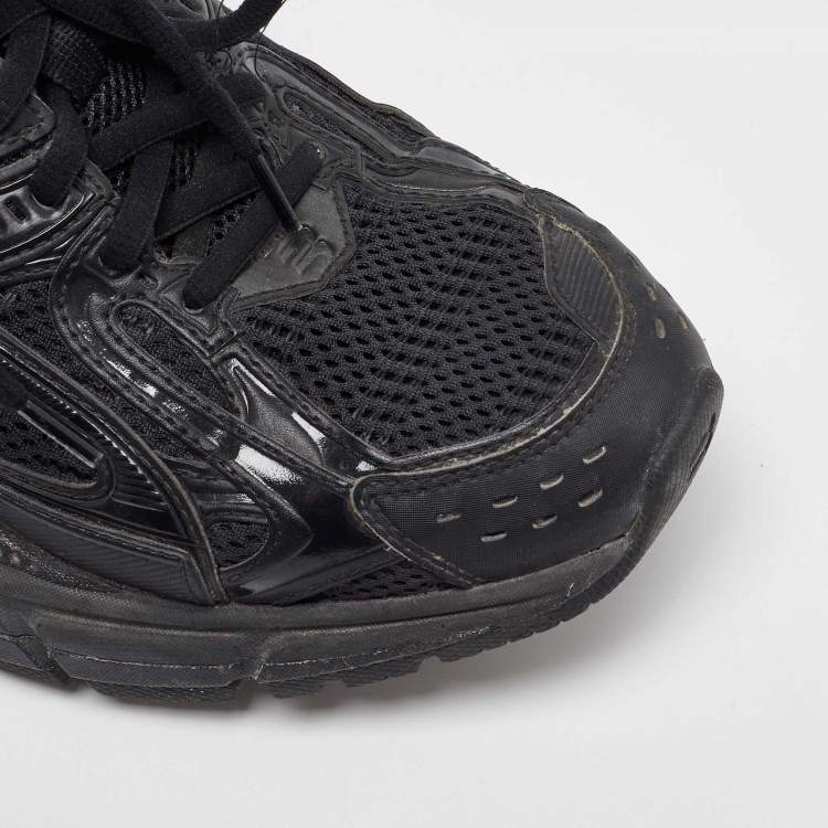 Pre Owned Balenciaga Black Mesh and Faux Leather Xpander Sneakers Size 37