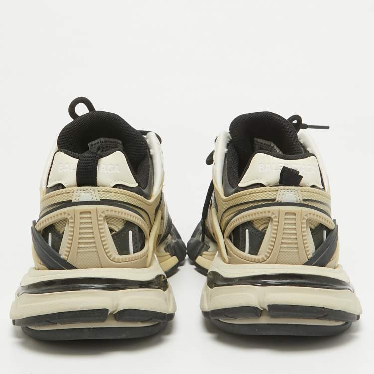 Pre Owned Balenciaga Multicolor Faux Leather and Mesh Track 2 Sneakers Size 38