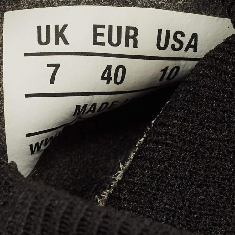 Pre Owned Balenciaga Black Knit Fabric Speed Trainer Sneakers Size 40