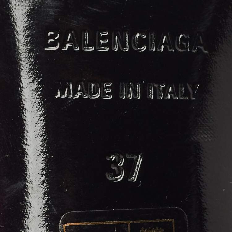 Pre Owned Balenciaga Pink Satin Knife Mules Size 37