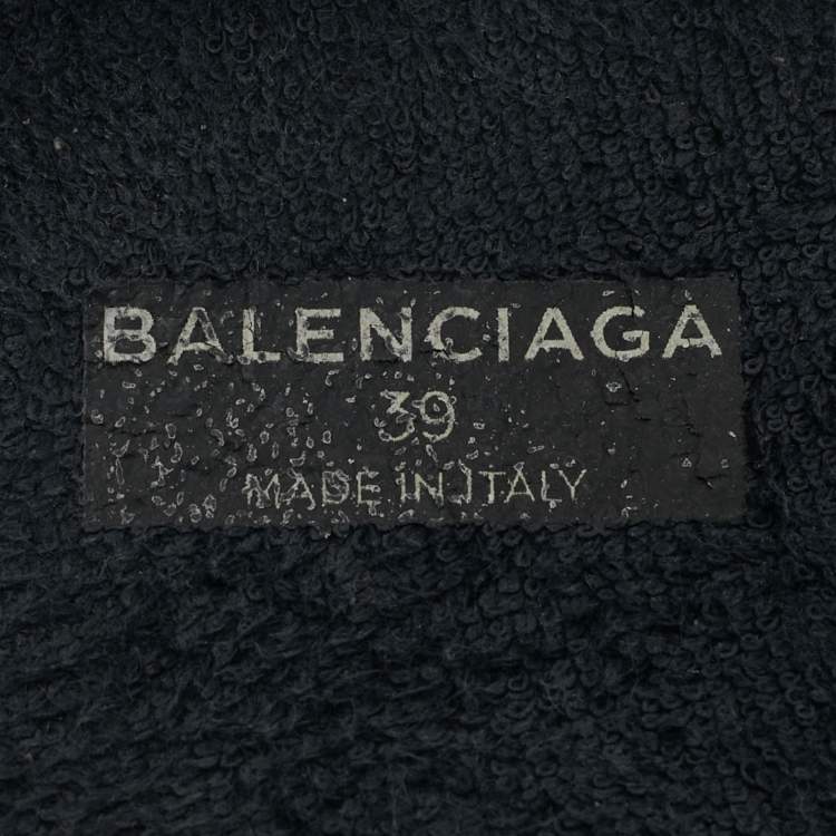Pre Owned Balenciaga Red Knit Fabric Speed Trainer High Top Sneakers Size 39
