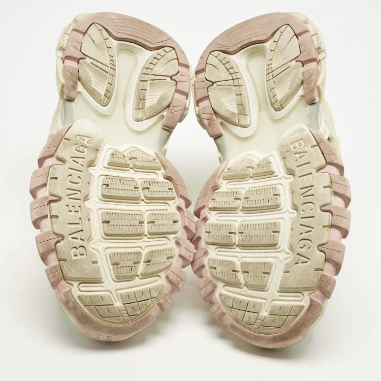 Pre Owned Balenciaga Multicolor Faux Leather and Mesh Track 2 Sneakers Size 37