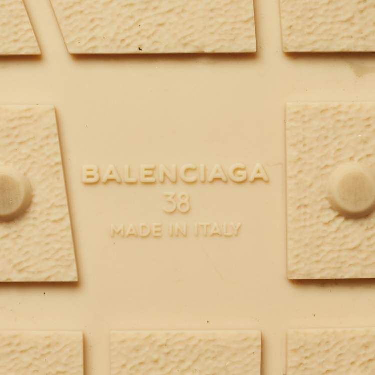 Pre Owned Balenciaga Multicolor Fabric and Leather Race Runner Low Top Sneakers Size 38