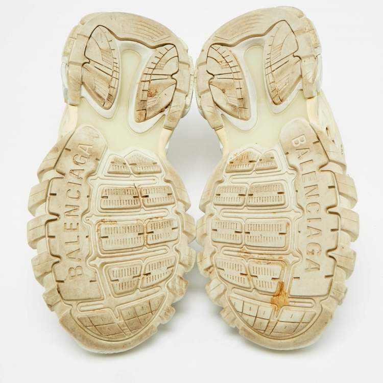 Pre Owned Balenciaga Track 2 Size 39 Multicolor Faux Leather and Mesh Low Top Sneakers