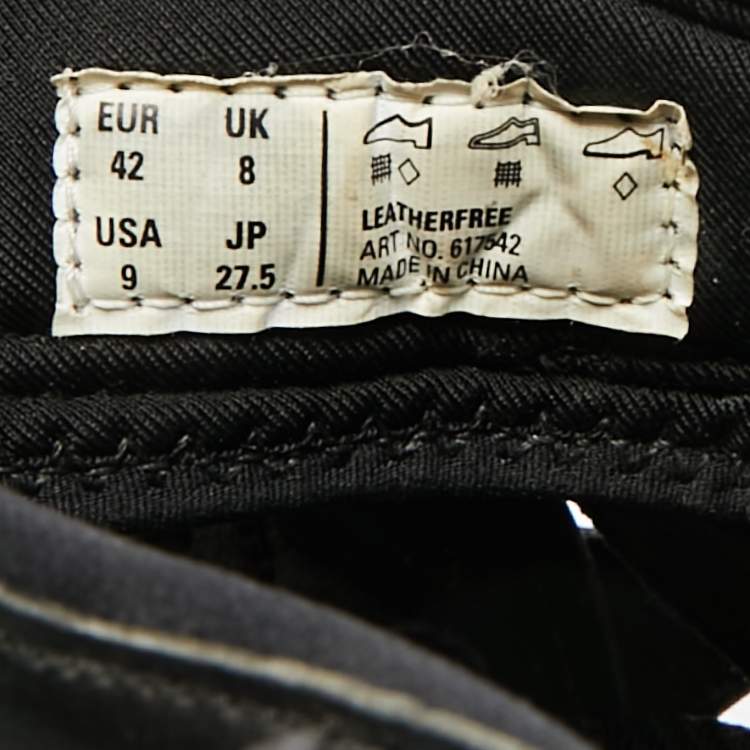 Pre Owned Balenciaga Track Size 42 Black Faux Leather Slingback Sandals