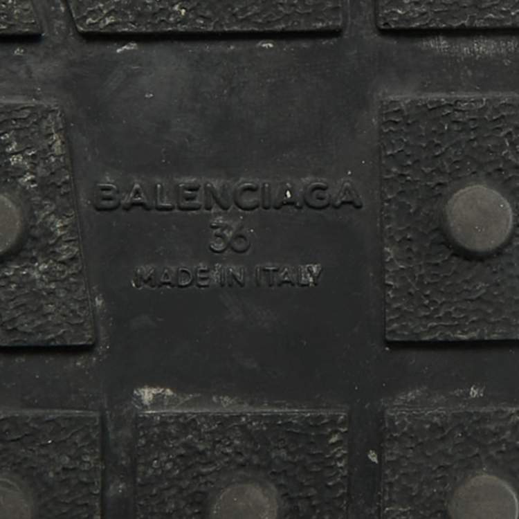 Pre Owned Balenciaga Race Runner Size 36 Black Mesh and Suede Low Top Sneakers