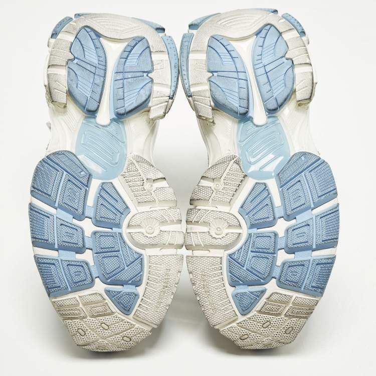 Pre Owned Balenciaga Runner 2.0 Size 38 Multicolor Faux Leather and Mesh Low Top Sneakers