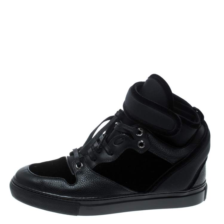 balenciaga high sneakers black