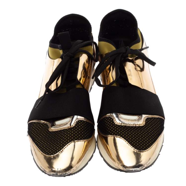 balenciaga runners gold