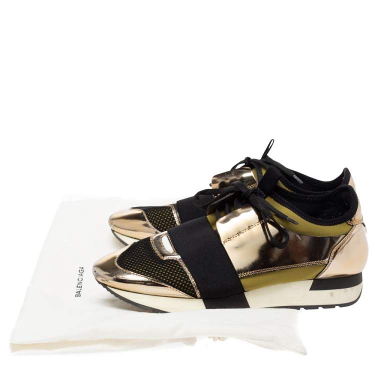 gold balenciaga shoes