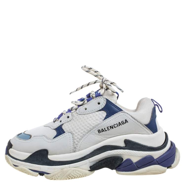 balenciaga white blue