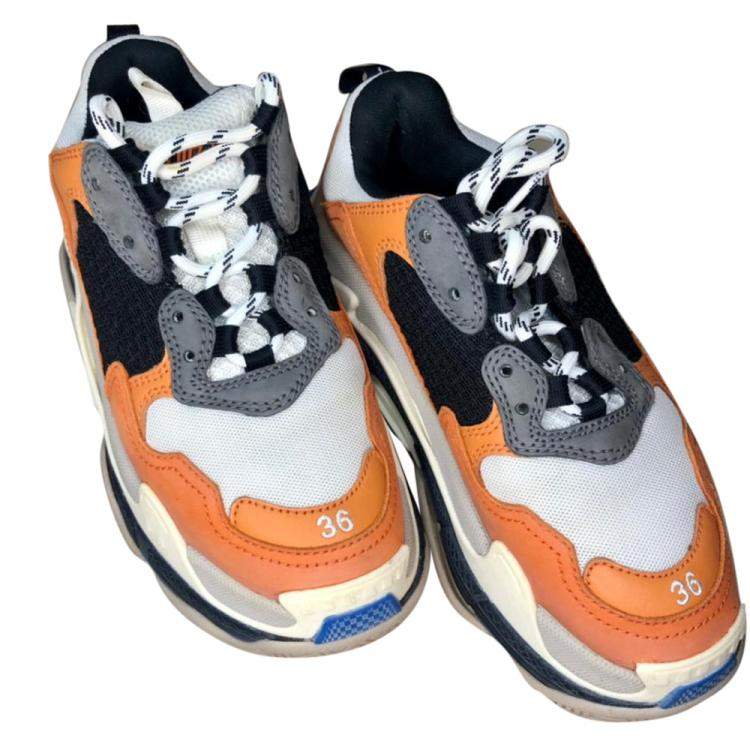 Pre Owned Balenciaga Multicolor Triple S Sneakers Size EU 36